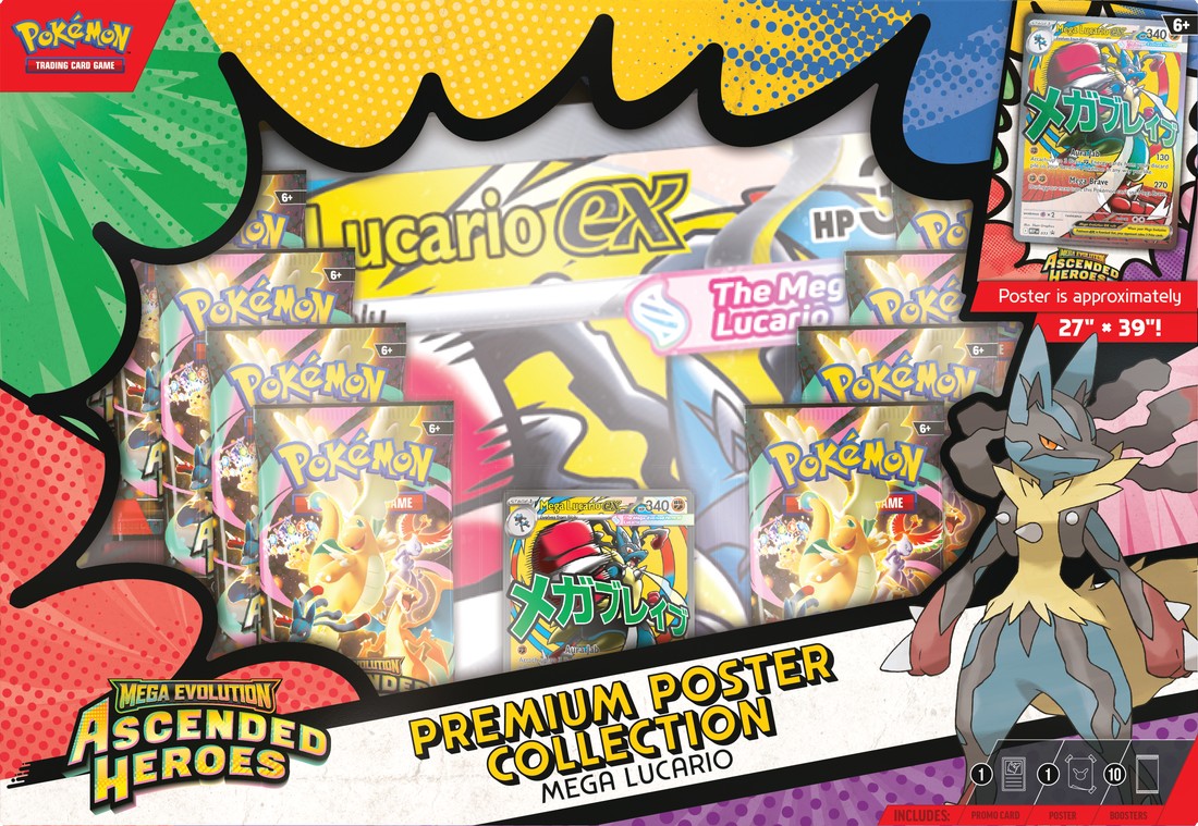Pokemon: Mega Evolution 2.5 - Ascended Heroes Premium Poster Collection