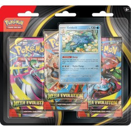Pokemon: Mega Evolution ME1 3 Pack Blister